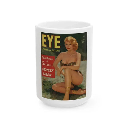 Anita Ekberg #128 - Mag. Cover (Vintage Female Icon) White Coffee Mug 15oz - Go Mug Yourself