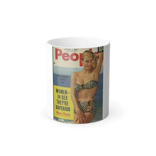 Anita Ekberg #129 - Mag. Cover (Vintage Female Icon) Color Changing Mug 11oz 11oz - Go Mug Yourself