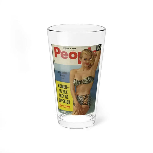 Anita Ekberg #129 - Mag. Cover (Vintage Female Icon) Pint Glass 16oz 16oz - Go Mug Yourself