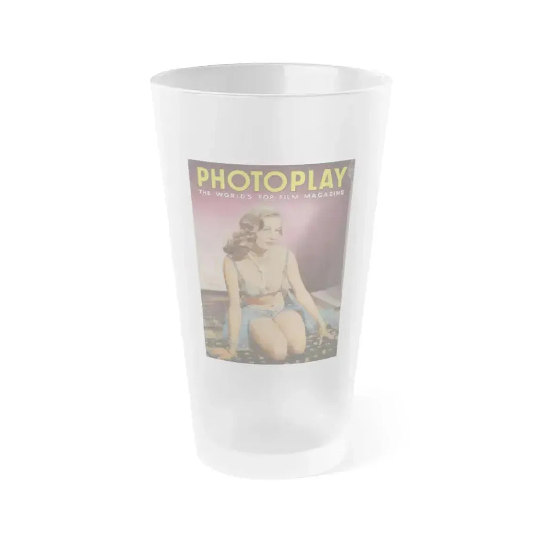 Anita Ekberg #133 - Mag. Cover (Vintage Female Icon) Frosted Pint Glass 16oz 16oz Frosted - Go Mug Yourself