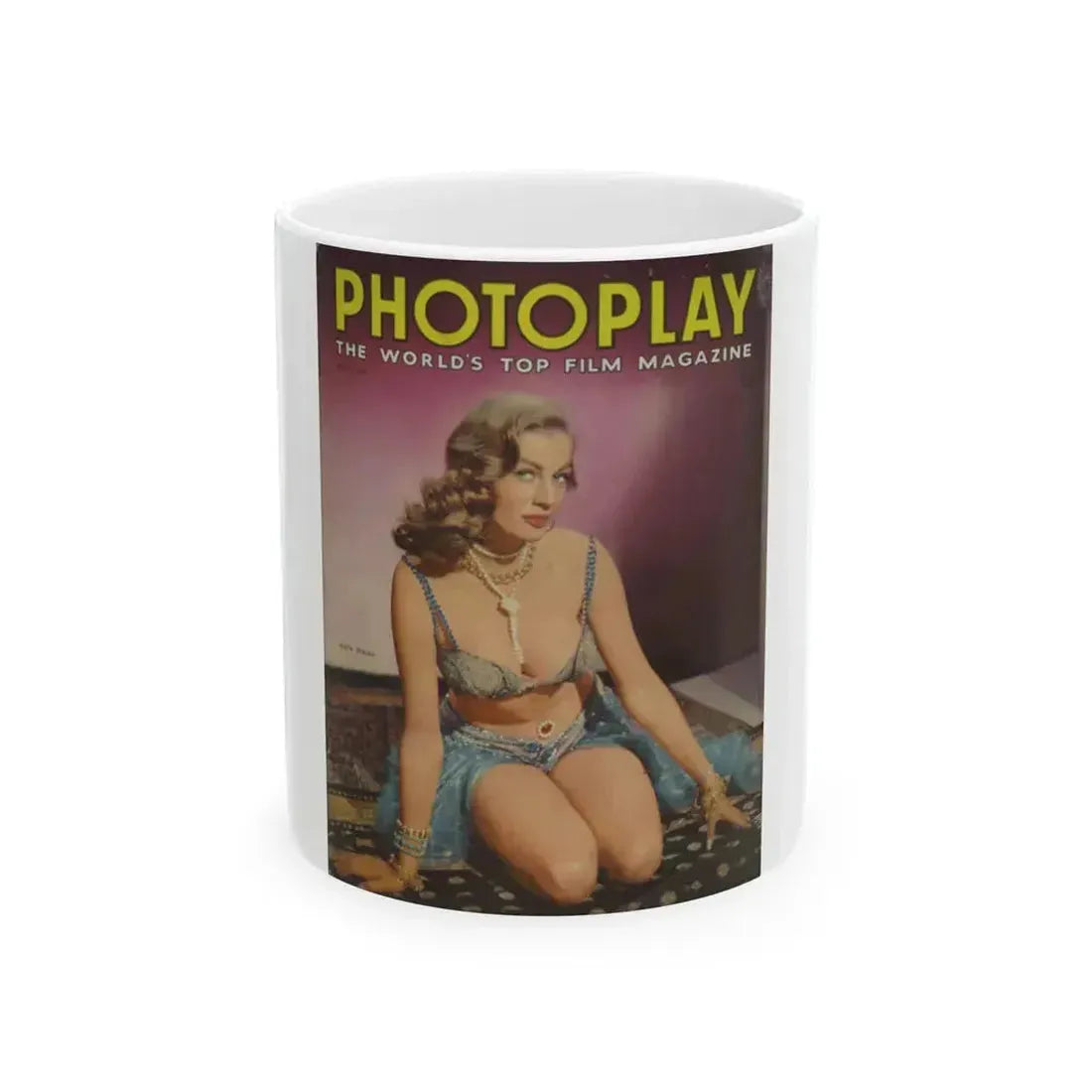 Anita Ekberg #133 - Mag. Cover (Vintage Female Icon) White Coffee Mug 11oz - Go Mug Yourself