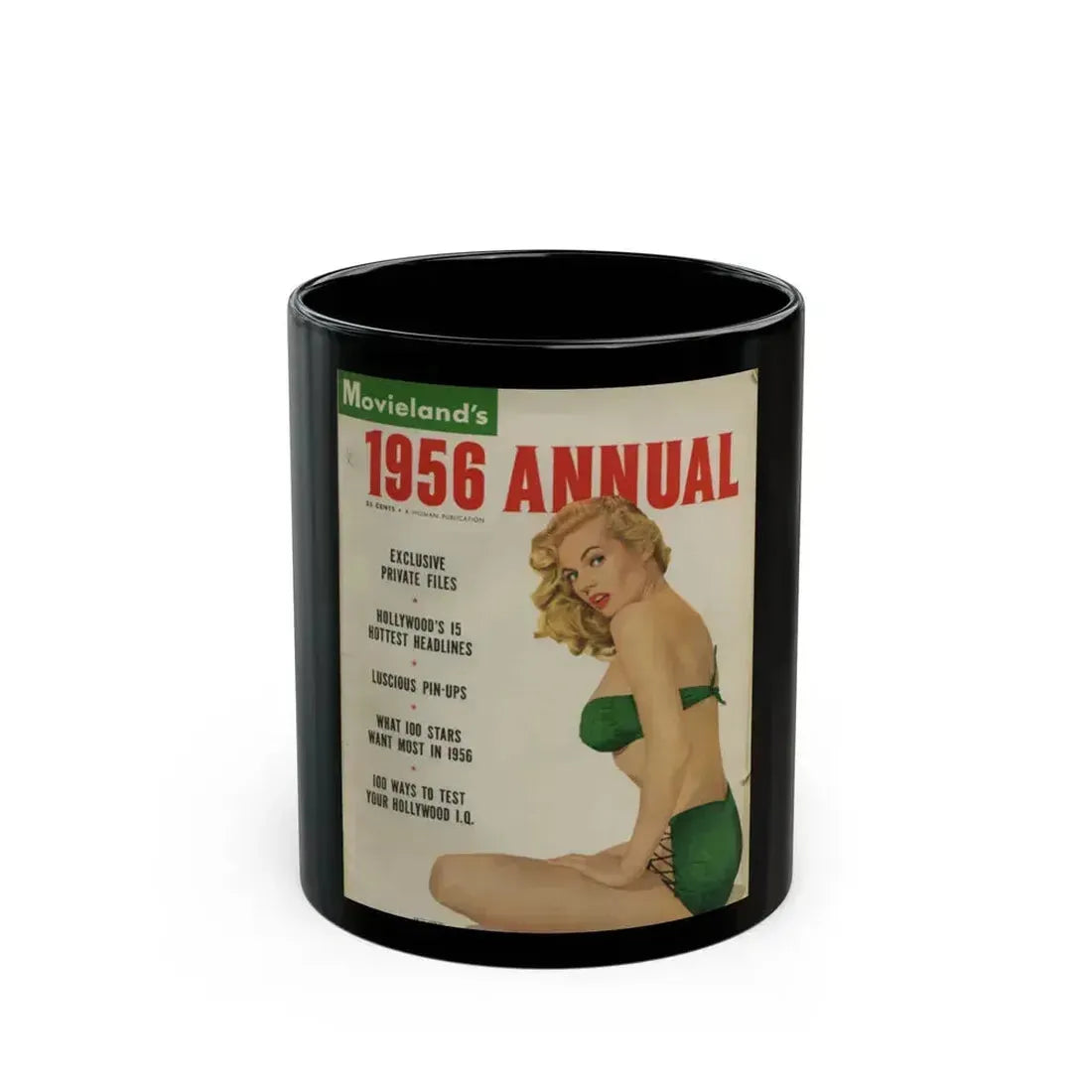 Anita Ekberg #134 - Mag. Cover (Vintage Female Icon) Black Coffee Mug 11oz - Go Mug Yourself