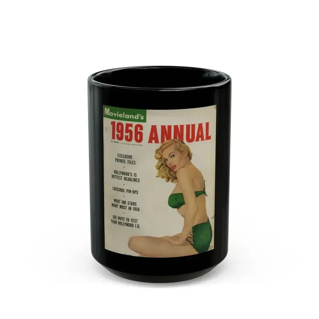 Anita Ekberg #134 - Mag. Cover (Vintage Female Icon) Black Coffee Mug 15oz - Go Mug Yourself