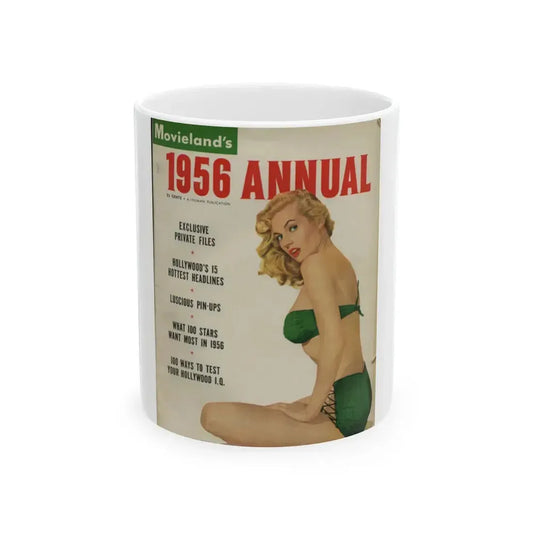 Anita Ekberg #134 - Mag. Cover (Vintage Female Icon) White Coffee Mug 11oz - Go Mug Yourself