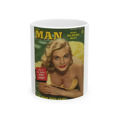 Anita Ekberg #135 - Mag. Cover (Vintage Female Icon) White Coffee Mug 11oz - Go Mug Yourself