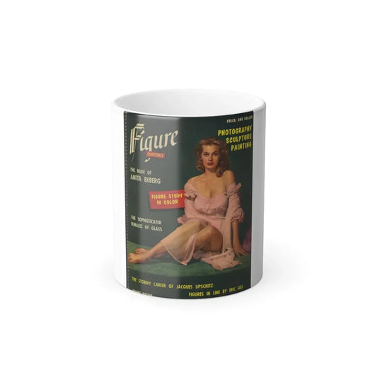 Anita Ekberg #137 - Mag. Cover (Vintage Female Icon) Color Changing Coffee Mug 11oz - Go Mug Yourself