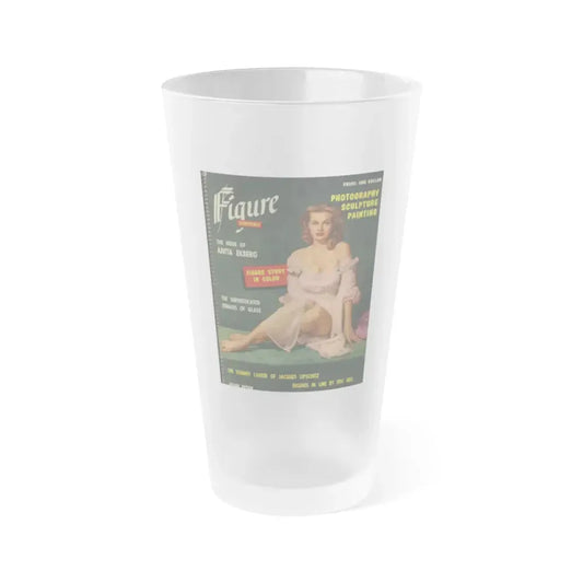 Anita Ekberg #137 - Mag. Cover (Vintage Female Icon) Frosted Pint Glass 16oz 16oz Frosted - Go Mug Yourself