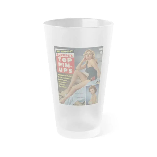 Anita Ekberg #138 - Mag. Cover (Vintage Female Icon) Frosted Pint Glass 16oz 16oz Frosted - Go Mug Yourself