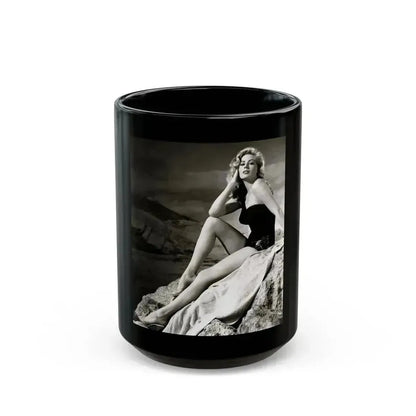 Anita Ekberg #142 (Vintage Female Icon) Black Coffee Mug 15oz - Go Mug Yourself