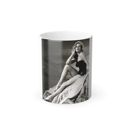 Anita Ekberg #142 (Vintage Female Icon) Color Changing Coffee Mug 11oz - Go Mug Yourself