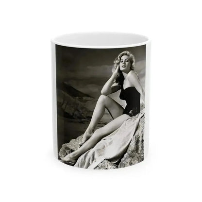 Anita Ekberg #142 (Vintage Female Icon) White Coffee Mug 11oz - Go Mug Yourself