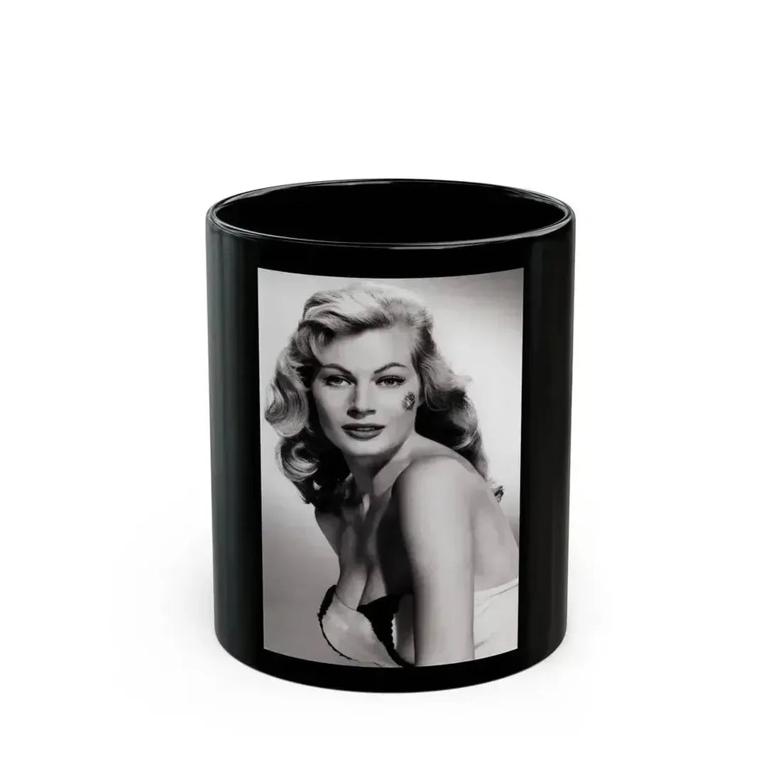 Anita Ekberg #158 (Vintage Female Icon) Black Coffee Mug 11oz - Go Mug Yourself