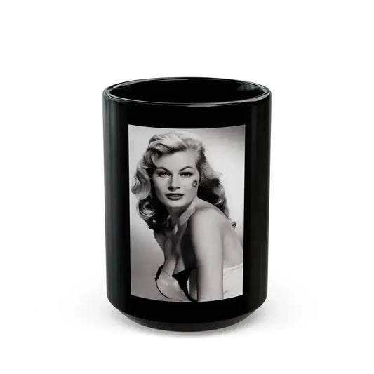 Anita Ekberg #158 (Vintage Female Icon) Black Coffee Mug 15oz - Go Mug Yourself