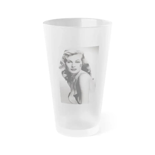 Anita Ekberg #158 (Vintage Female Icon) Frosted Pint Glass 16oz 16oz Frosted - Go Mug Yourself
