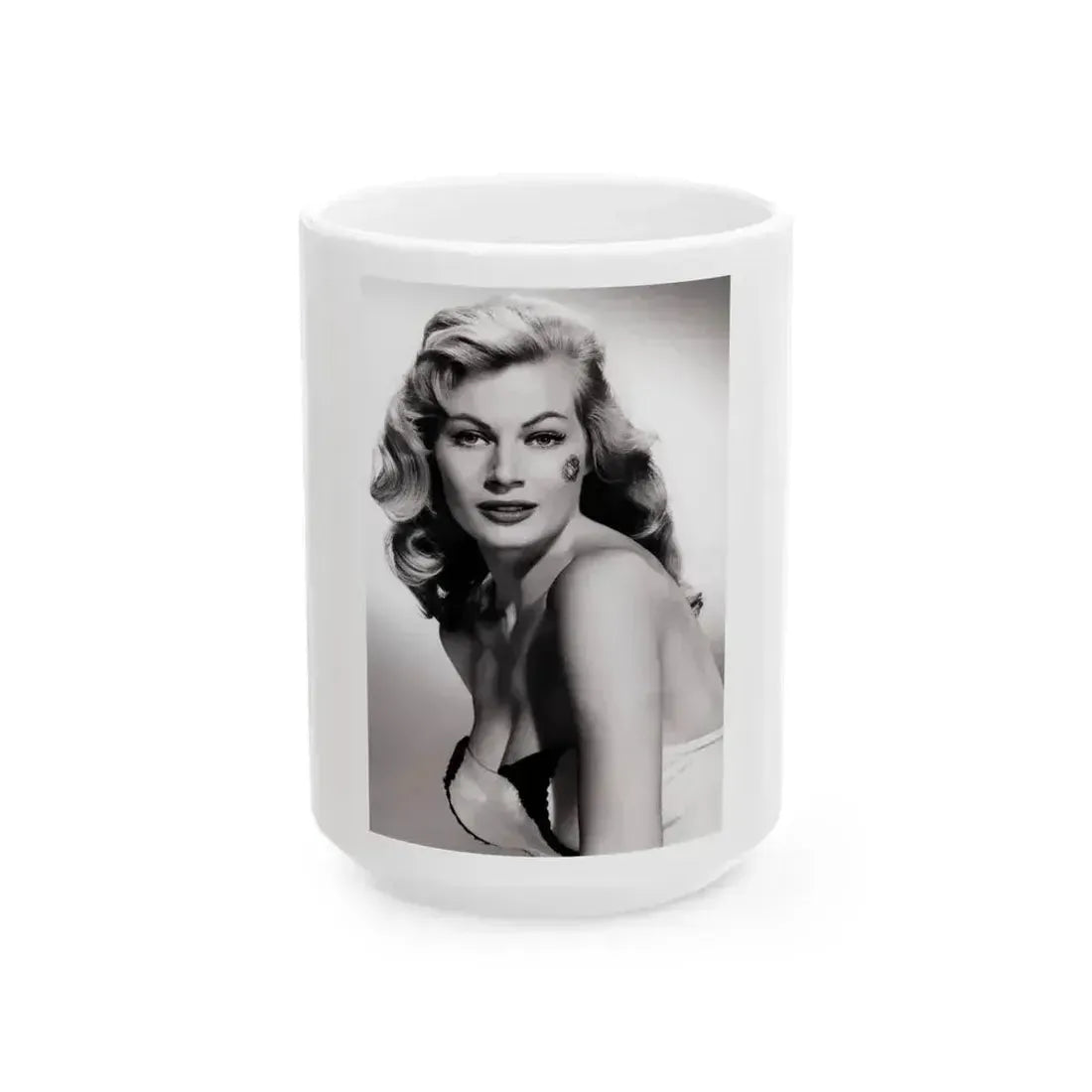 Anita Ekberg #158 (Vintage Female Icon) White Coffee Mug 15oz - Go Mug Yourself