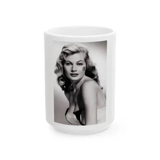 Anita Ekberg #158 (Vintage Female Icon) White Coffee Mug 15oz - Go Mug Yourself