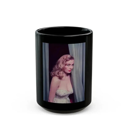 Anita Ekberg #230 (Vintage Female Icon) Black Coffee Mug 15oz - Go Mug Yourself