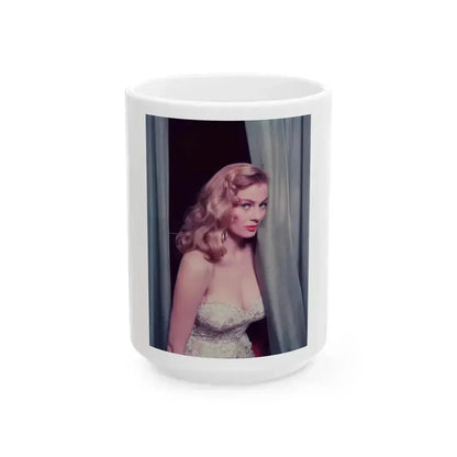 Anita Ekberg #230 (Vintage Female Icon) White Coffee Mug 15oz - Go Mug Yourself