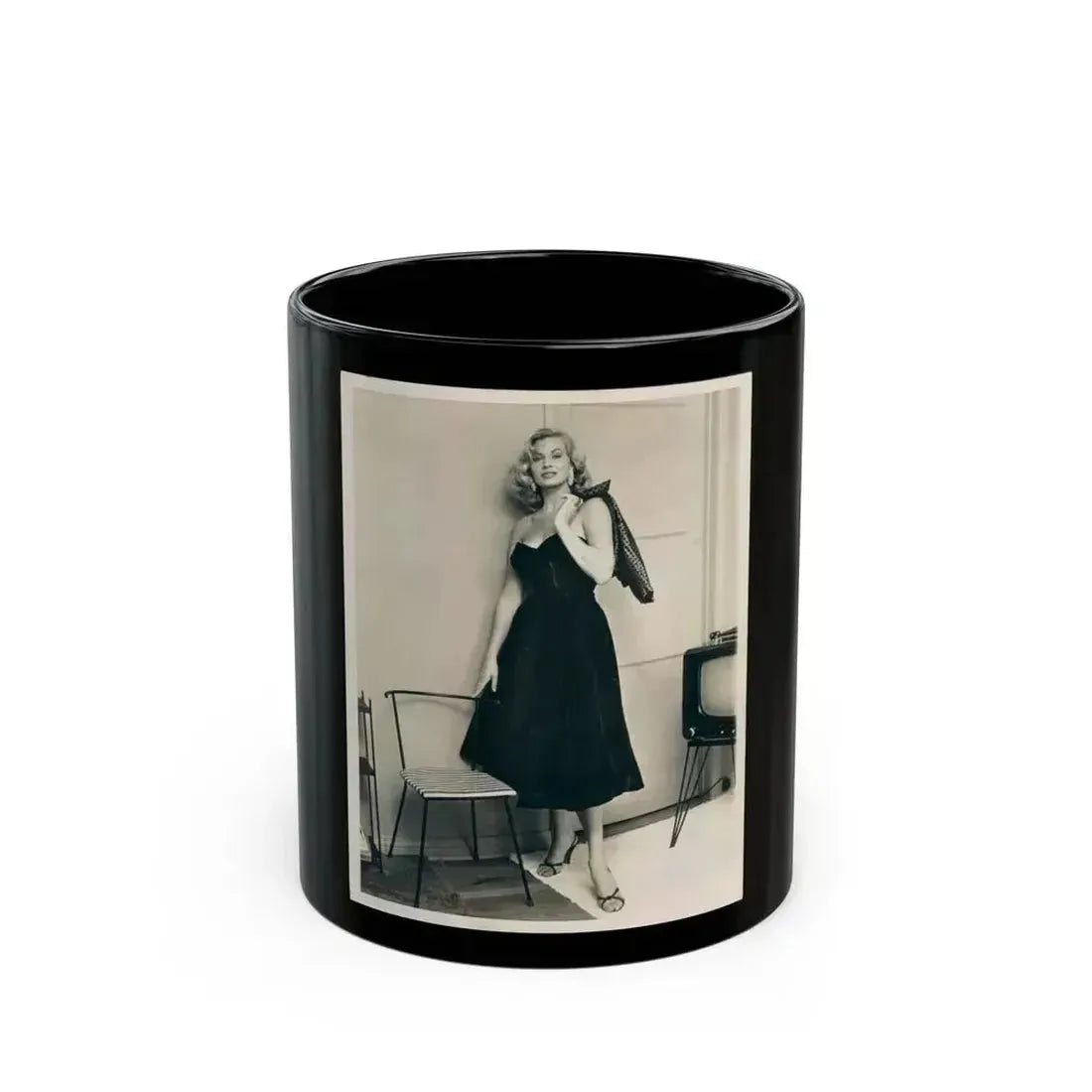 Anita Ekberg #232 (Vintage Female Icon) Black Coffee Mug 11oz - Go Mug Yourself