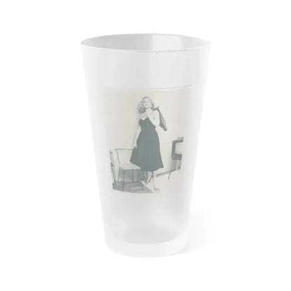Anita Ekberg #232 (Vintage Female Icon) Frosted Pint Glass 16oz 16oz Frosted - Go Mug Yourself