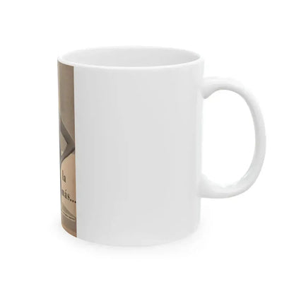 Anita Ekberg #235 - 1 B&W Photo from Foto Mag. '56 - (Vintage Female Icon) White Coffee Mug - Go Mug Yourself