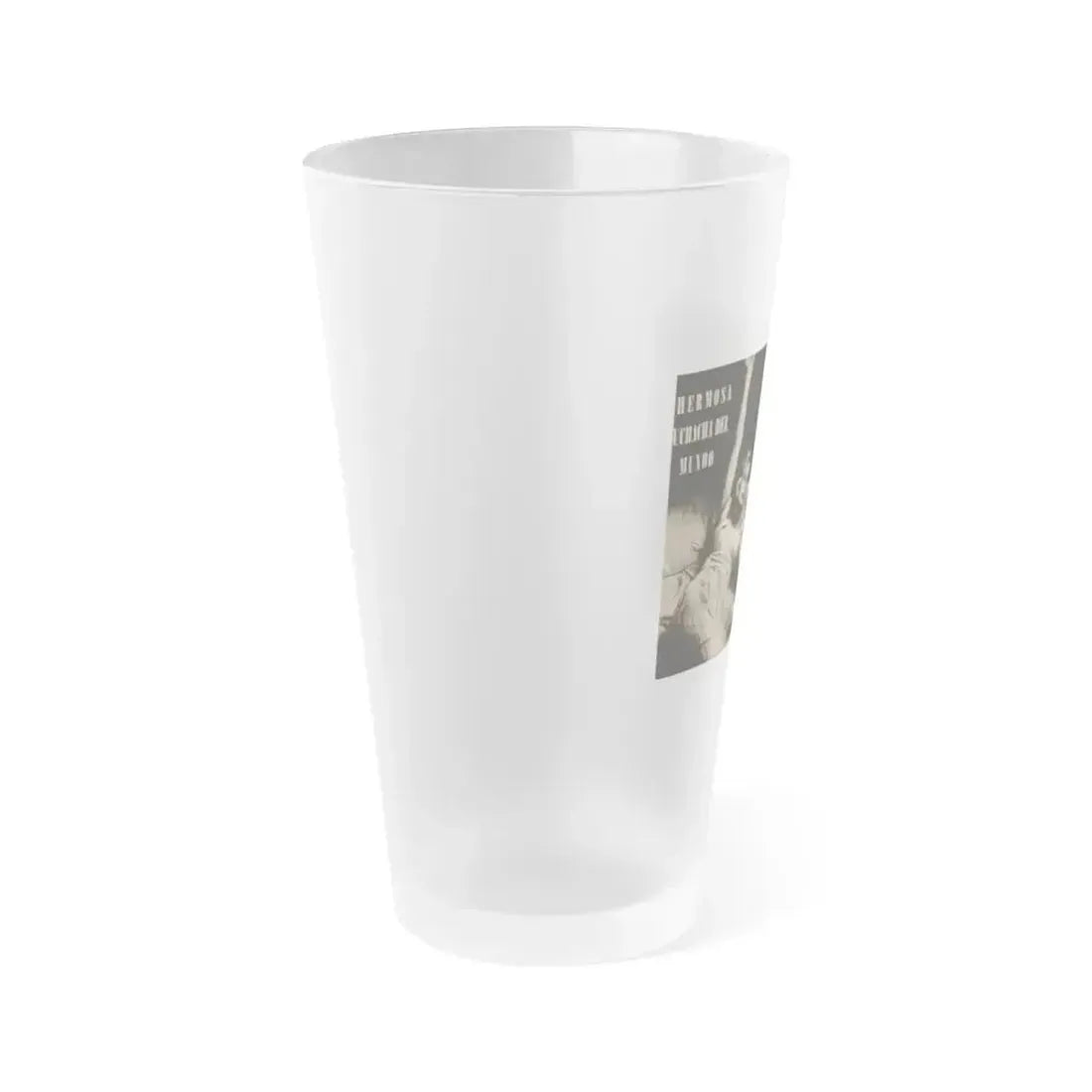 Anita Ekberg #236 - 3 B&W Photos from Foto Mag. '56 (Vintage Female Icon) Frosted Pint Glass 16oz - Go Mug Yourself