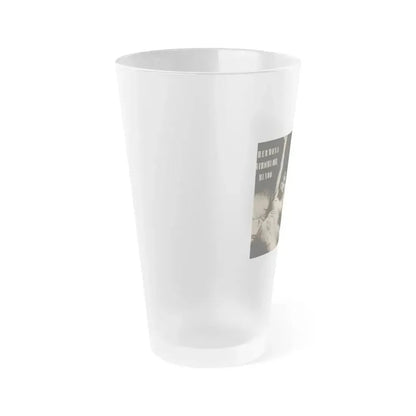 Anita Ekberg #236 - 3 B&W Photos from Foto Mag. '56 (Vintage Female Icon) Frosted Pint Glass 16oz - Go Mug Yourself
