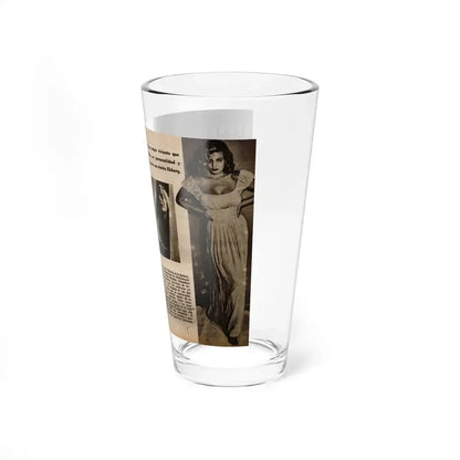 Anita Ekberg #236 - 3 B&W Photos from Foto Mag. '56 (Vintage Female Icon) Pint Glass 16oz - Go Mug Yourself