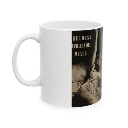 Anita Ekberg #236 - 3 B&W Photos from Foto Mag. '56 (Vintage Female Icon) White Coffee Mug - Go Mug Yourself