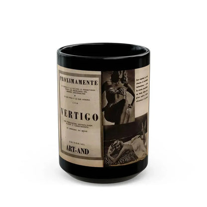 Anita Ekberg #238 - 2 B&W Photos from Foto Mag. '56 (Vintage Female Icon) Black Coffee Mug 15oz - Go Mug Yourself