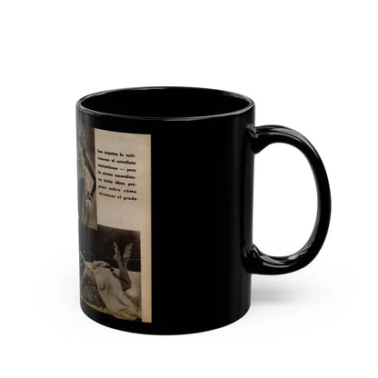 Anita Ekberg #238 - 2 B&W Photos from Foto Mag. '56 (Vintage Female Icon) Black Coffee Mug - Go Mug Yourself