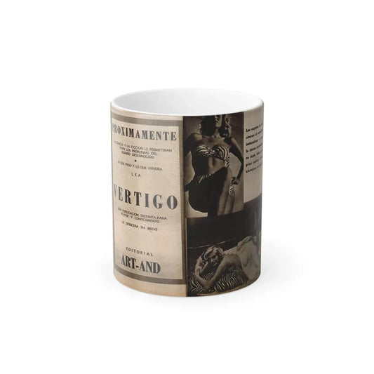 Anita Ekberg #238 - 2 B&W Photos from Foto Mag. '56 (Vintage Female Icon) Color Changing Coffee Mug 11oz - Go Mug Yourself