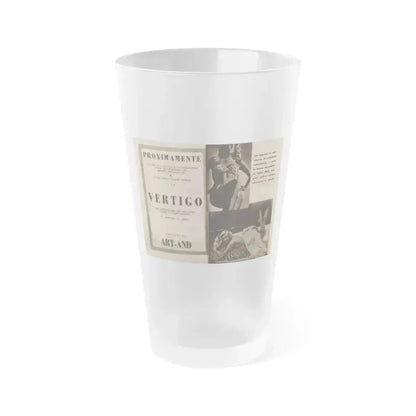 Anita Ekberg #238 - 2 B&W Photos from Foto Mag. '56 (Vintage Female Icon) Frosted Pint Glass 16oz 16oz Frosted - Go Mug Yourself