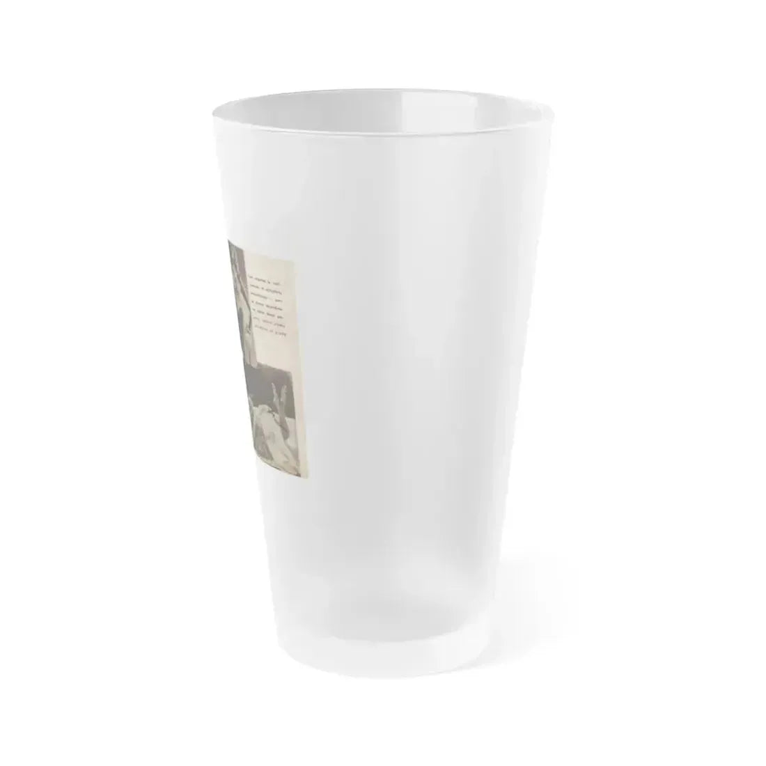 Anita Ekberg #238 - 2 B&W Photos from Foto Mag. '56 (Vintage Female Icon) Frosted Pint Glass 16oz - Go Mug Yourself