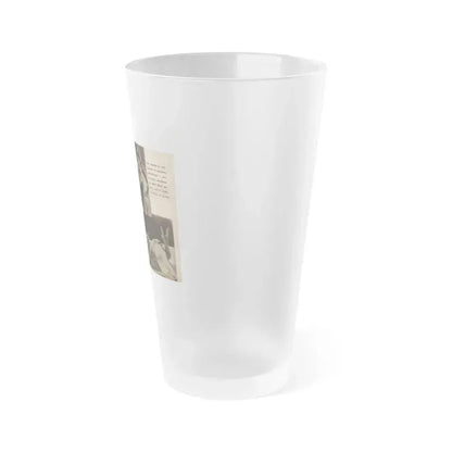 Anita Ekberg #238 - 2 B&W Photos from Foto Mag. '56 (Vintage Female Icon) Frosted Pint Glass 16oz - Go Mug Yourself