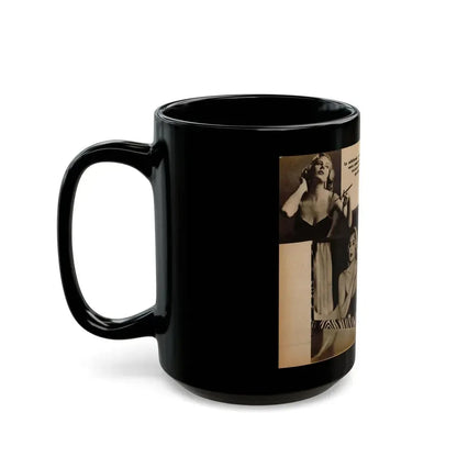 Anita Ekberg #239 - 3 B&W Photo from Foto Mag. '56 (Vintage Female Icon) Black Coffee Mug - Go Mug Yourself