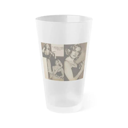 Anita Ekberg #239 - 3 B&W Photo from Foto Mag. '56 (Vintage Female Icon) Frosted Pint Glass 16oz 16oz Frosted - Go Mug Yourself