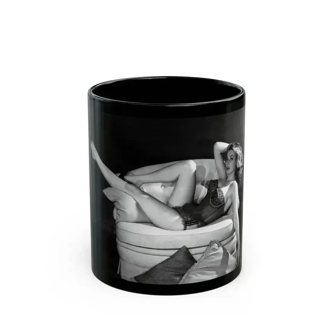 Anita Ekberg #247 (Vintage Female Icon) Black Coffee Mug 11oz - Go Mug Yourself