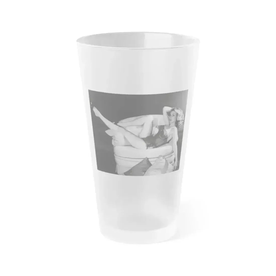 Anita Ekberg #247 (Vintage Female Icon) Frosted Pint Glass 16oz 16oz Frosted - Go Mug Yourself