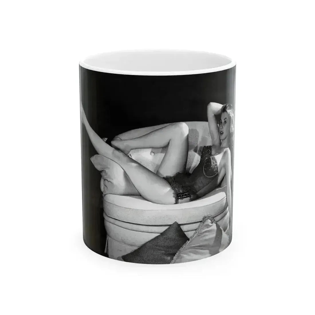 Anita Ekberg #247 (Vintage Female Icon) White Coffee Mug 11oz - Go Mug Yourself