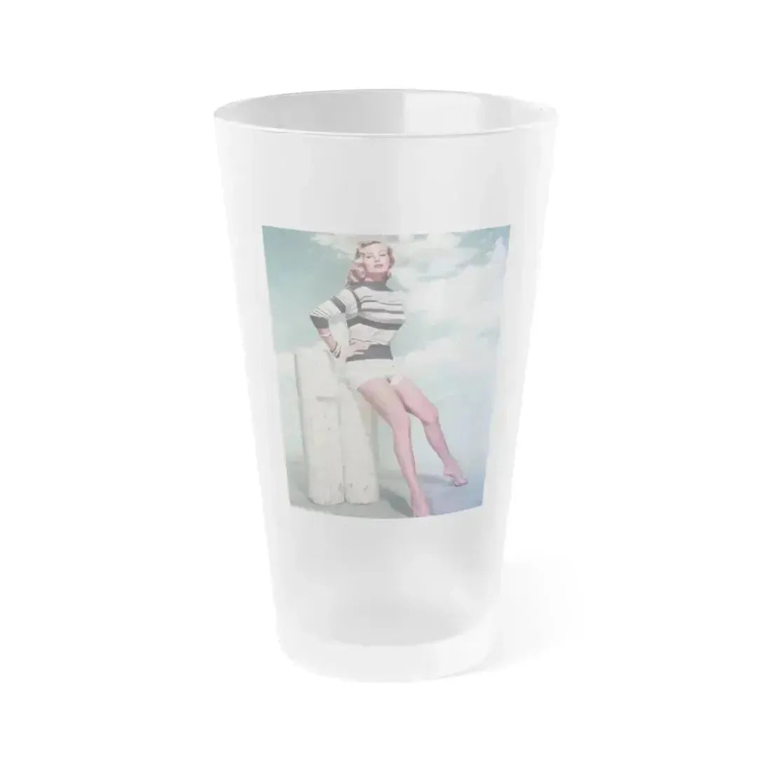 Anita Ekberg #249 (Vintage Female Icon) Frosted Pint Glass 16oz 16oz Frosted - Go Mug Yourself