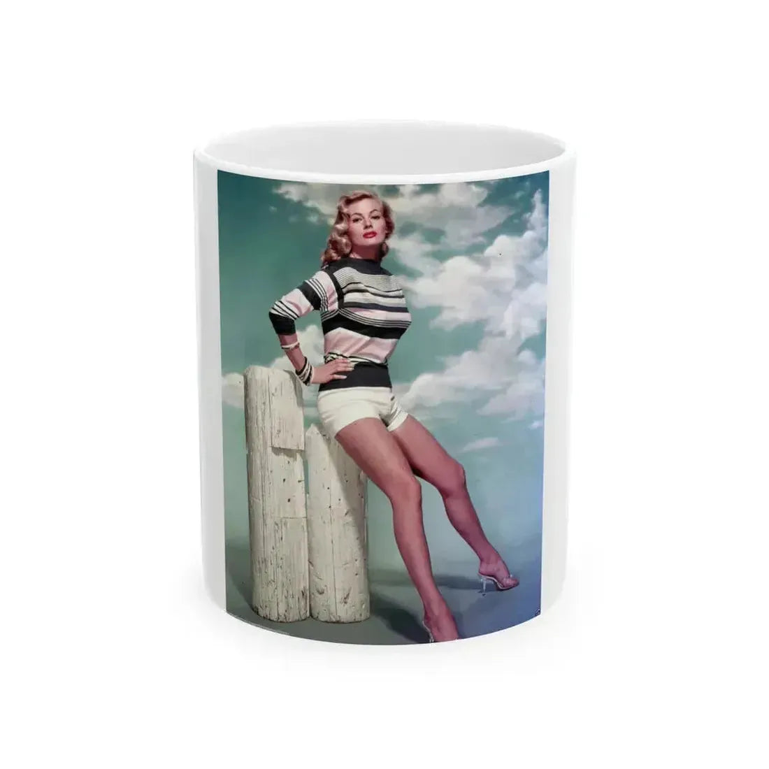 Anita Ekberg #249 (Vintage Female Icon) White Coffee Mug 11oz - Go Mug Yourself