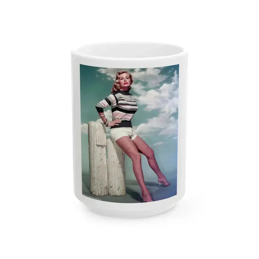 Anita Ekberg #249 (Vintage Female Icon) White Coffee Mug 15oz - Go Mug Yourself