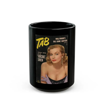 Anita Ekberg #255 - Mag. Cover (Vintage Female Icon) Black Coffee Mug 15oz - Go Mug Yourself