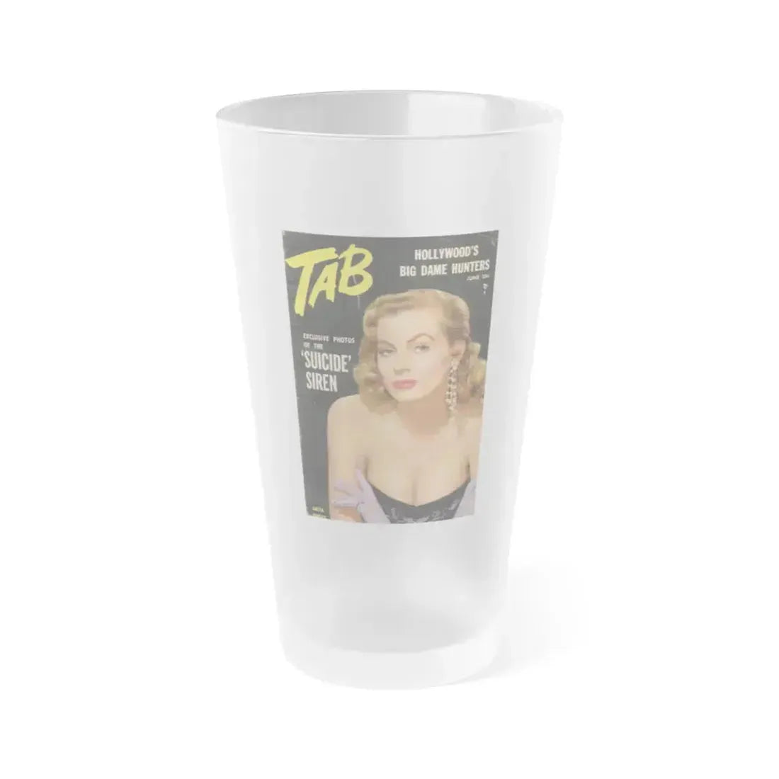 Anita Ekberg #255 - Mag. Cover (Vintage Female Icon) Frosted Pint Glass 16oz 16oz Frosted - Go Mug Yourself