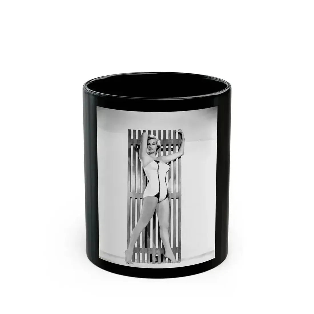 Anita Ekberg #259 (Vintage Female Icon) Black Coffee Mug 11oz - Go Mug Yourself