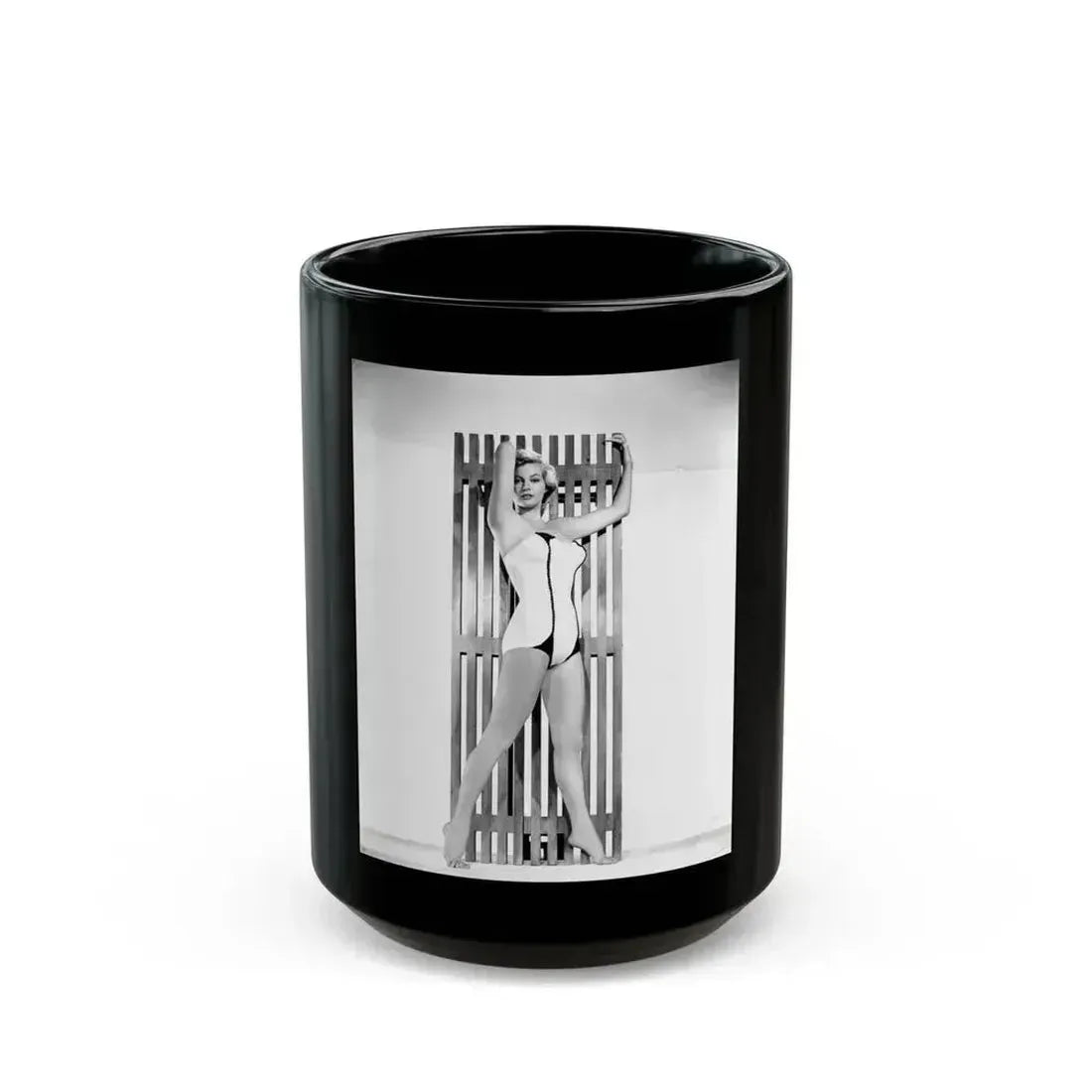 Anita Ekberg #259 (Vintage Female Icon) Black Coffee Mug 15oz - Go Mug Yourself
