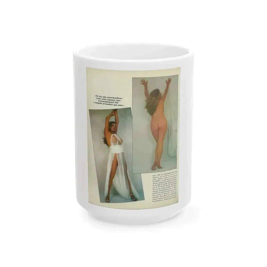 Anita Ekberg #261 - Italian Playboy Mag. Oct. '78 Photos (Vintage Female Icon) White Coffee Mug 15oz - Go Mug Yourself