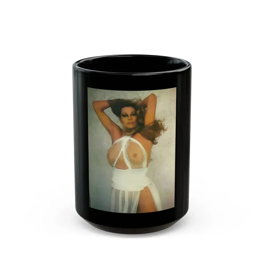 Anita Ekberg #262 - Italian Playboy Mag. Oct. '78 Photo (Vintage Female Icon) Black Coffee Mug 15oz - Go Mug Yourself