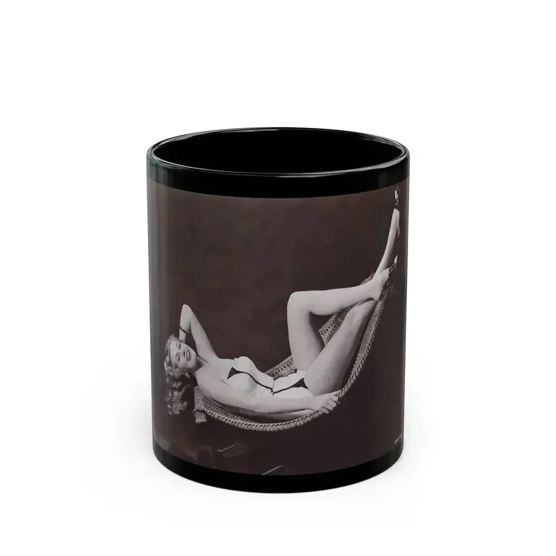 Anita Ekberg #263 (Vintage Female Icon) Black Coffee Mug 11oz - Go Mug Yourself